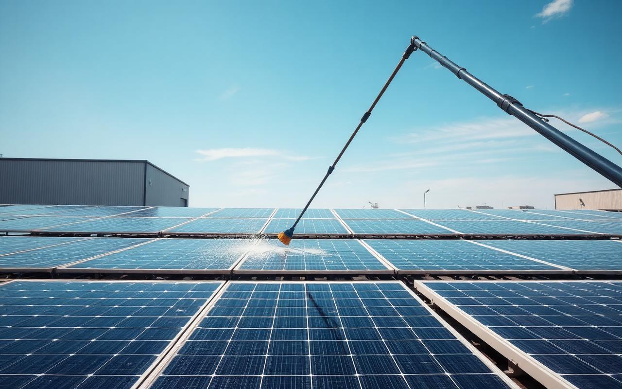 Zonnepanelen reinigen